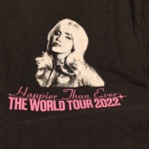 Black Graphic Tee - Happier Than Ever Tour 2022